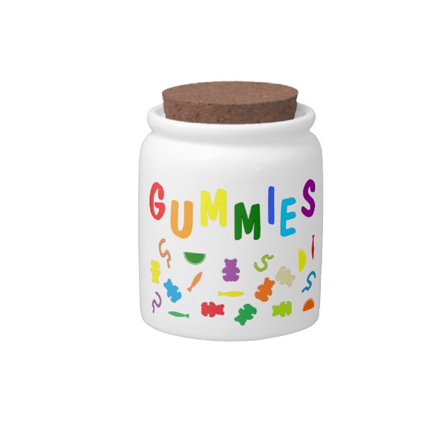 Gummies  candy jar (Front)