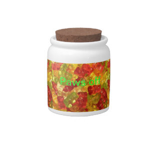 gummy bear candy jar