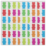 Gummy Bear candy patterned fabric