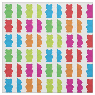 Gummy Bear candy patterned fabric