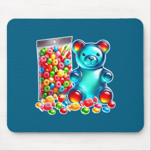 Gummy bear candy sour chew mouse pad