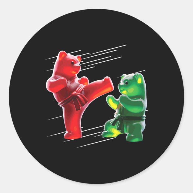 Gummy Bear  Classic Round Sticker (Front)