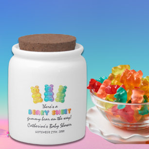 Gummy Bear Colorful Jelly Candy Baby Shower Favor Jar