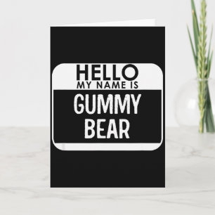 Gummy Bear Costume Funny Easy Last Minute Hallowee Card