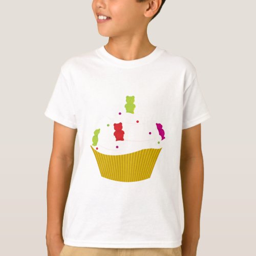 Gummy bear cupcake T_Shirt