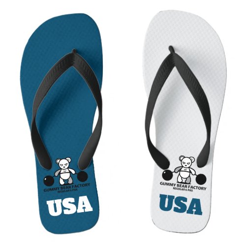 Gummy Bear Factory Flip Flops