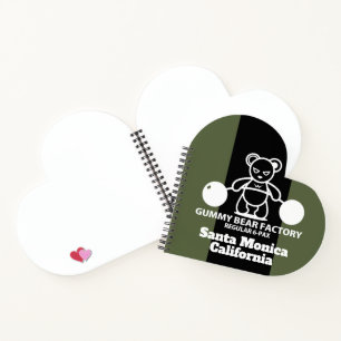 Gummy Bear Factory Gym/Fitness Notebook