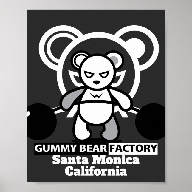 Gummy Bear Factory Gym/Fitness  Poster (Front)