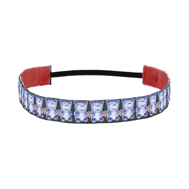 gummy bear gemstones  athletic headband (Front)