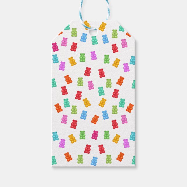 Gummy bear pattern gift tags (Front)