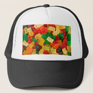 Gummy Bear Rainbow Colored Candy Trucker Hat