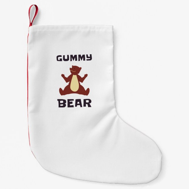 Gummy bear small christmas stocking (Front)