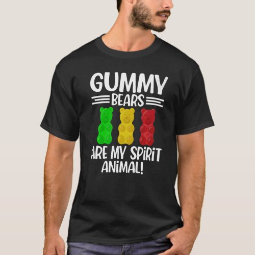 Gummy Bear Spirit Animal Candy Girls Kids Boys T_Shirt