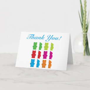 Gummy bear thank you card