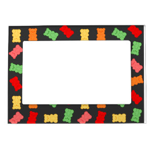 Gummy Bear Wrapping Paper Magnetic Frame