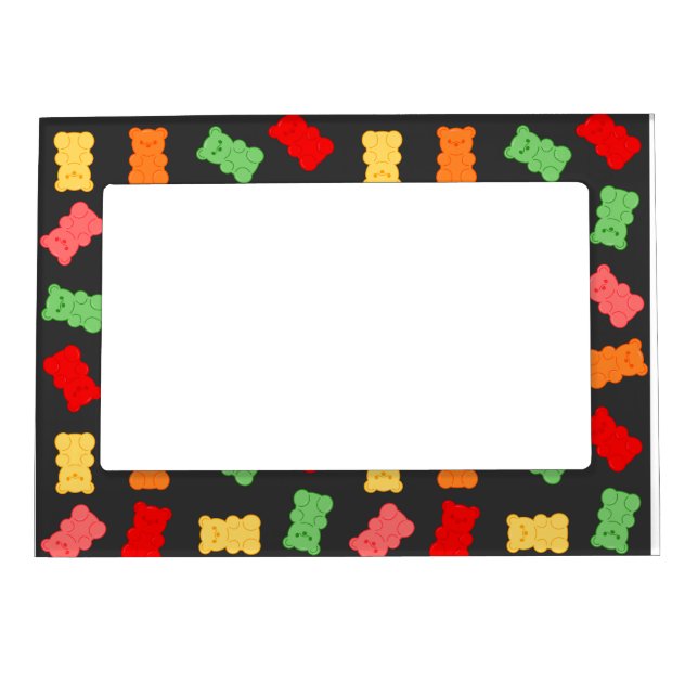 Gummy Bear Wrapping Paper Magnetic Frame (Front)