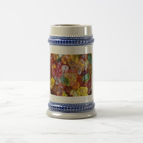 Gummy Bears Background Beer Stein