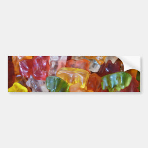 Gummy Bears Background Bumper Sticker