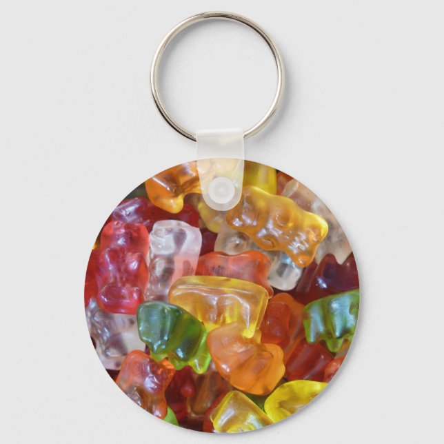 Gummy Bears Background Keychain (Front)