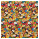 gummy bears candy rainbow fabric