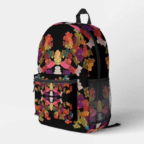 Gummy Bears Candy Repeating Pattern  Printed Backpack