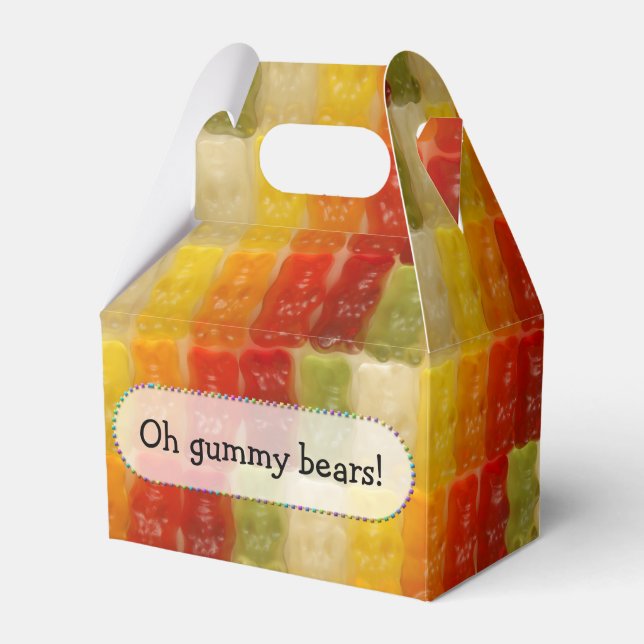 gummy bears - favor box (Front Side)
