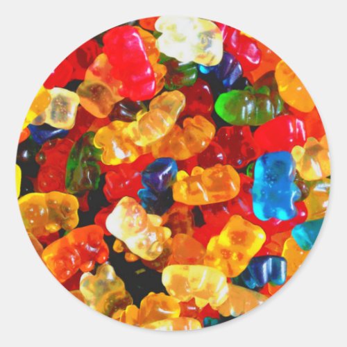 Gummy Bears Glore jpg Classic Round Sticker