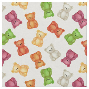 Gummy bears jelly gum candies kids nursery fabric