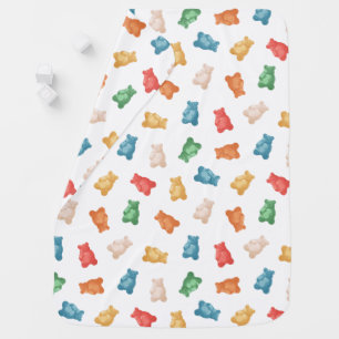 Gummy Bears Pattern Baby Blanket