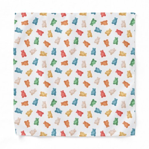 Gummy Bears Pattern Bandana