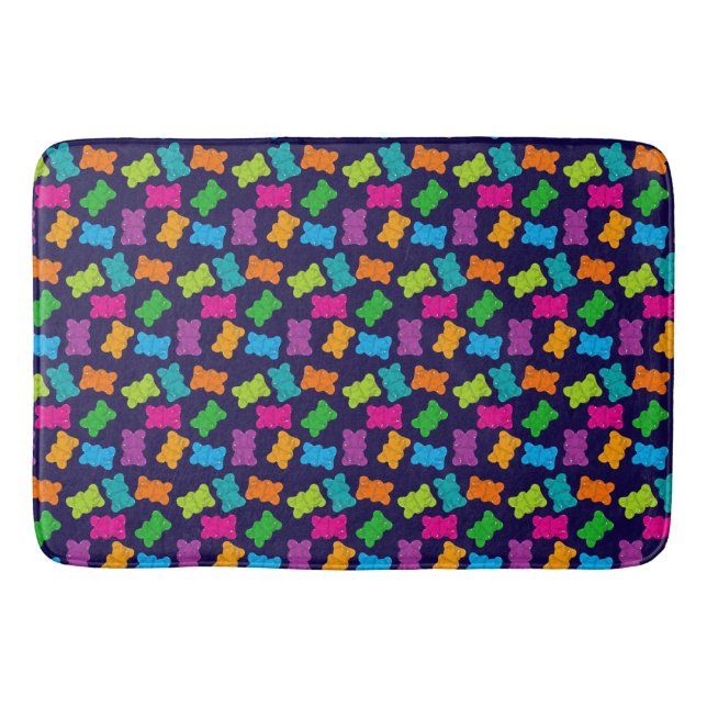 Gummy Bears Pattern Bath Mat (Front)