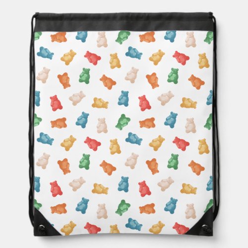 Gummy Bears Pattern Drawstring Bag