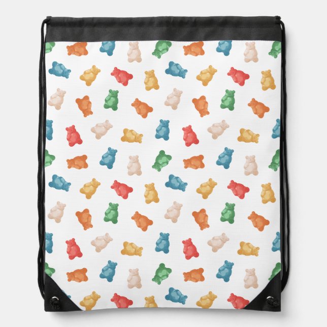 Gummy Bears Pattern Drawstring Bag (Front)