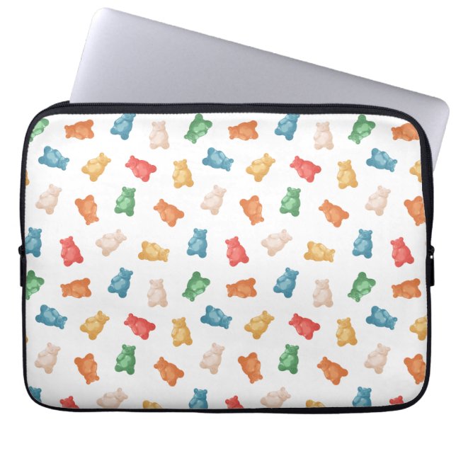 Gummy Bears Pattern Laptop Sleeve (Front)