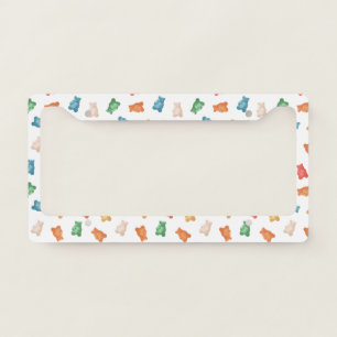 Gummy Bears Pattern License Plate Frame