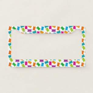 Gummy Bears Pattern License Plate Frame