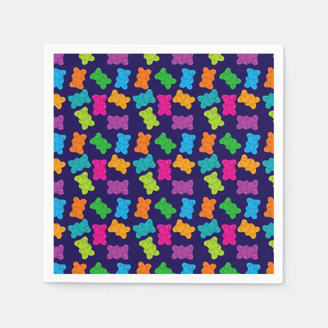 Gummy Bears Pattern Napkins (Front)