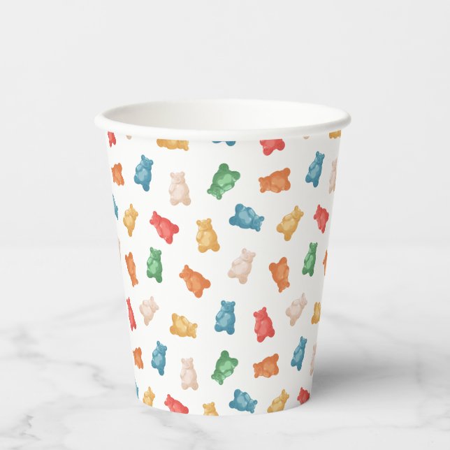 Gummy Bears Pattern Paper Cups (Front)