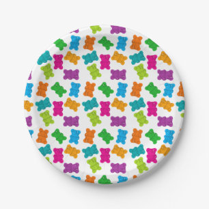 Gummy Bears Pattern Paper Plates