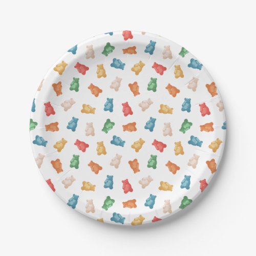 Gummy Bears Pattern Paper Plates