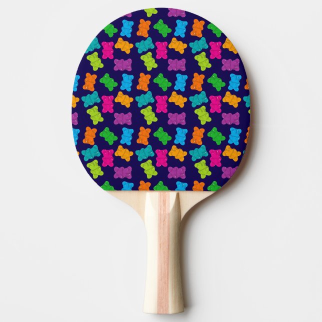 Gummy Bears Pattern Ping Pong Paddle (Front)