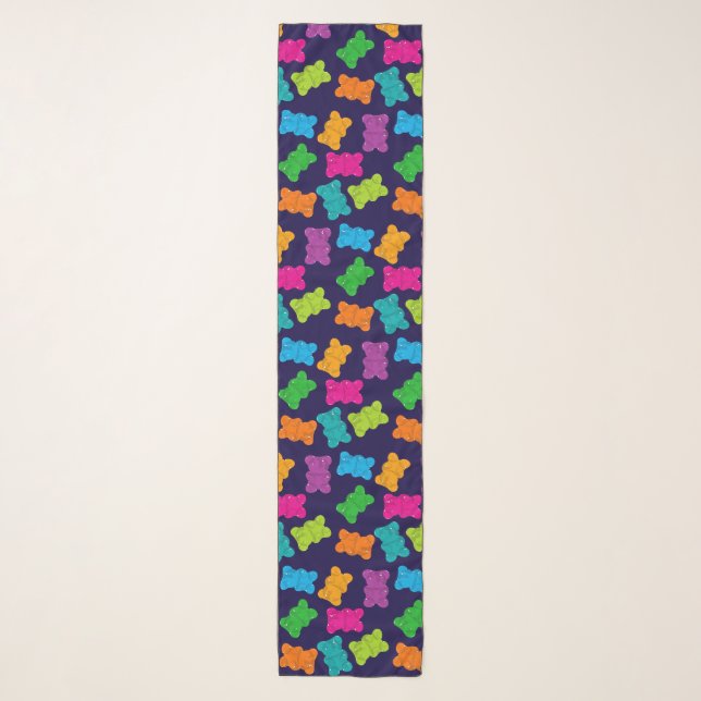 Gummy Bears Pattern Scarf (Front)