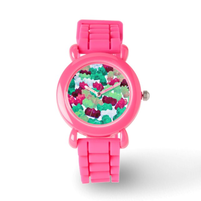 Gummy Bears Photo Print Candy Sweets Food Fashion Watch (Front)
