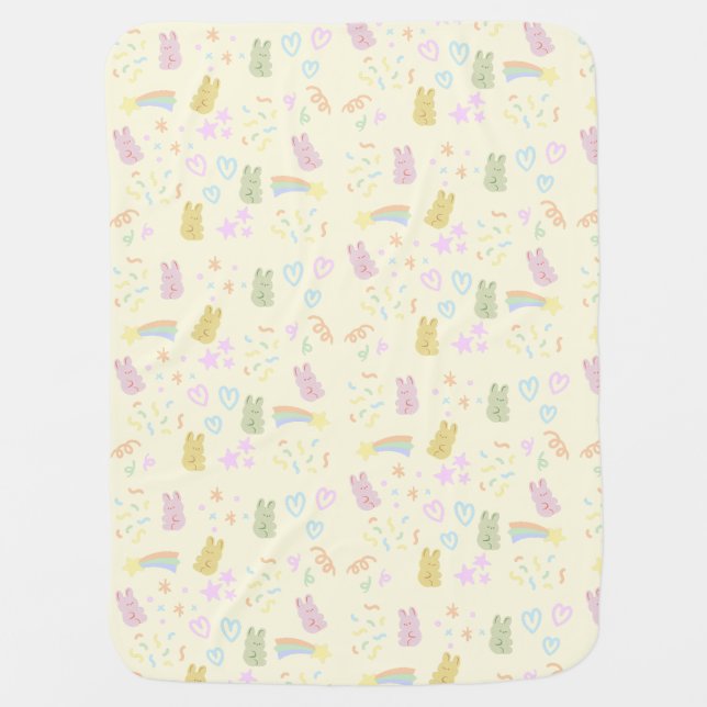 Gummy Bunnies For Your Little Bunny Baby Blanket (Front)