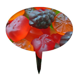 Gummy Fruit Cake Topper
