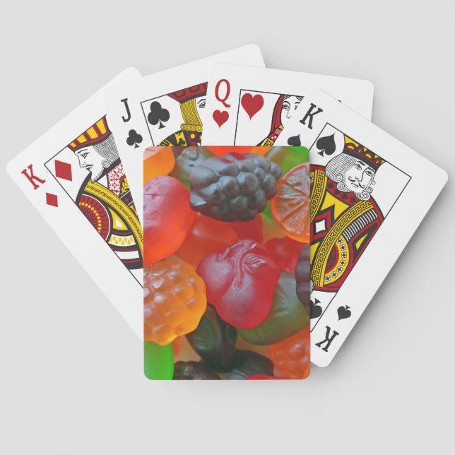 Gummy Fruit Poker Cards (Back)