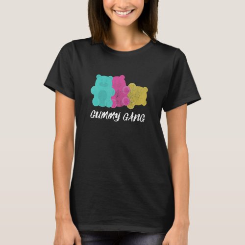 Gummy Gang Grunge Sweet Candy Bear Animal  Men Wom T_Shirt