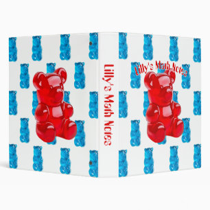 Gummy Jelly 3 Ring Binder