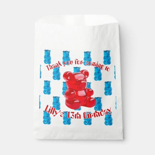 Gummy Jelly  Favor Bag (Front)