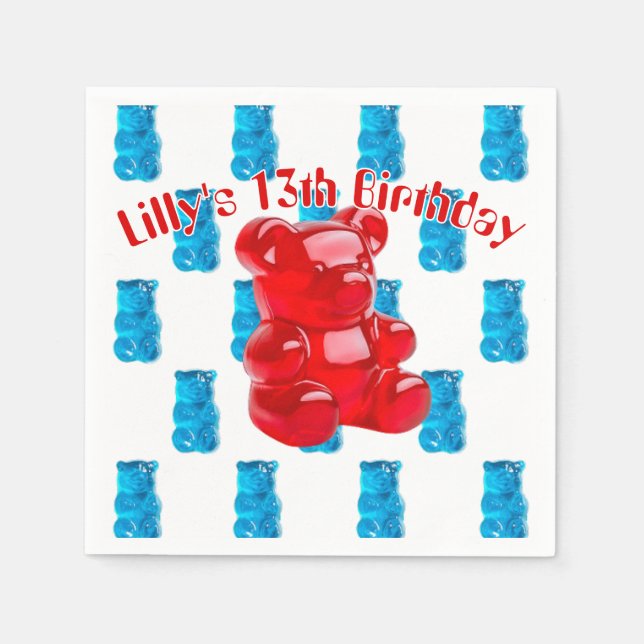 Gummy Jelly  Napkins (Front)